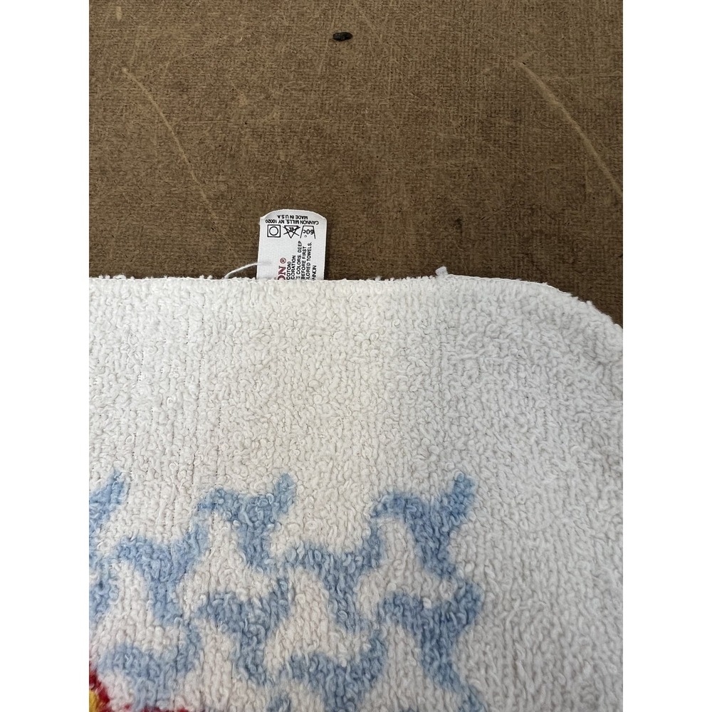 Vintage Disney Aladdin Genie Face Towel Washcloth Cannon Terry Cloth USA Bath - Picture 4 of 6